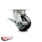 Service Caster 4 Inch Kingpinless Rubber on Aluminum Wheel Swivel Caster with Brake SCC SCC-KP30S420-RAR-SLB - alternate 6